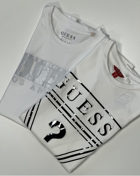 Triko dámské Guess bílé s logem